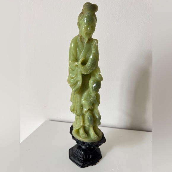 Chinese Other - Vintage Chinese Shou Xing God of Longevity Statue on Base 12in